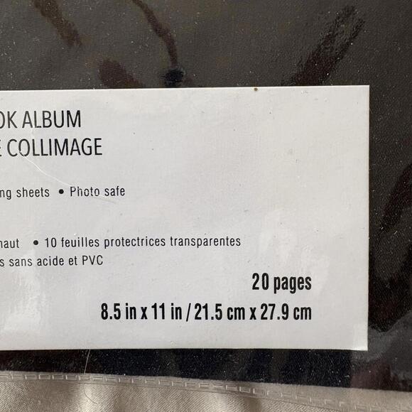 Recollections Scrapbook Black Classic Plain Holds 20 Top Loading Layouts 8.5x11” - Picture 3 of 15